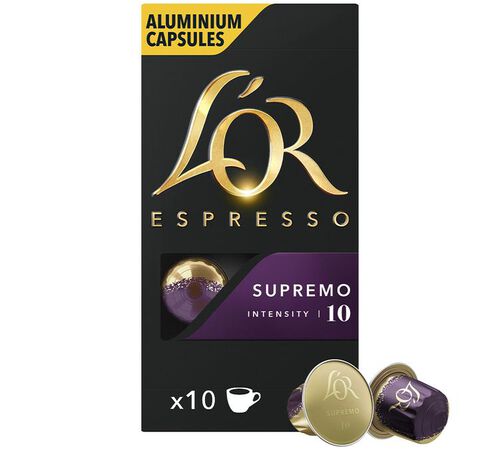 10 Nespresso* Original Compatible Capsules Supremo &ndash; L'OR ESPRESSO