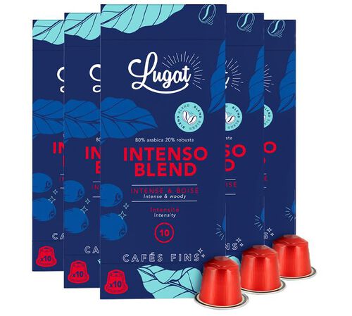 Lugat Nespresso* Original Compatible Capsules Intenso Blend x 50