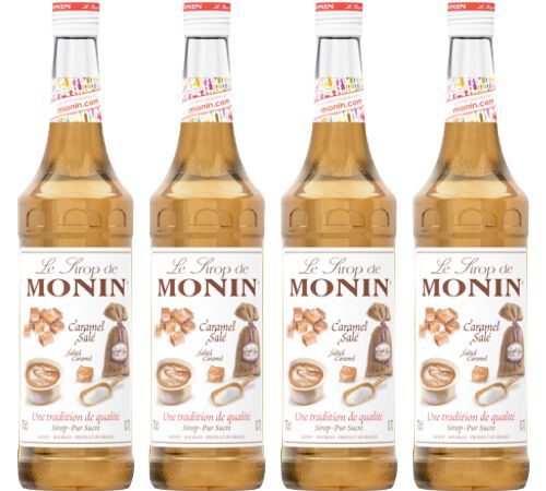 Sirop Monin - Caramel Sal&eacute; - 4x70cl
