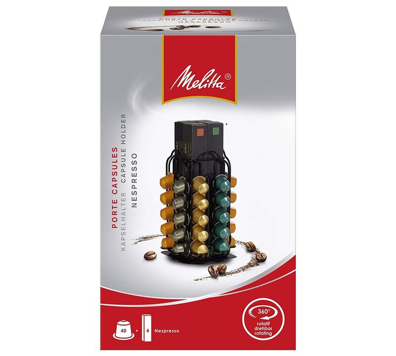 Melitta black rotating capsule holder for 40 Nespresso&reg; capsules image number 3