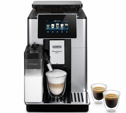 DeLonghi ECAM 610.55.SB PrimaDonna Soul Silver Black Macchina da caff&egrave; automatica