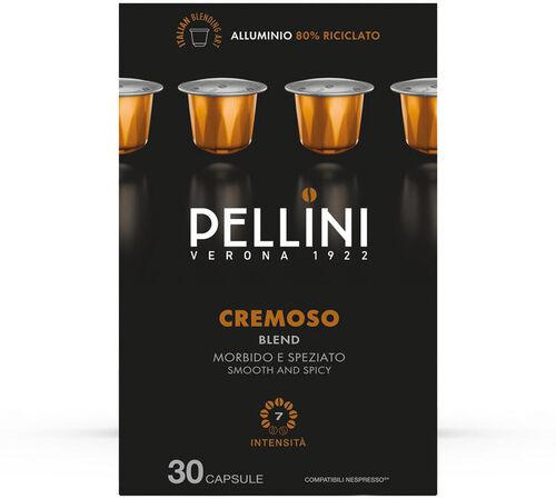 30 Nespresso* Original Compatible Capsules Cremoso &ndash; PELLINI