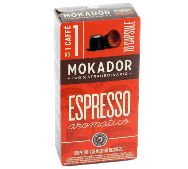 10 capsules compatibles Nespresso* Original Aromatico - MOKADOR image number 0