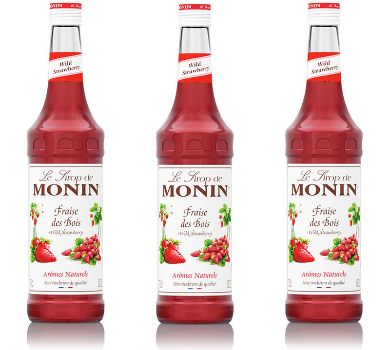 Sirop Fraise des bois Monin - 3x70 cl image number 0