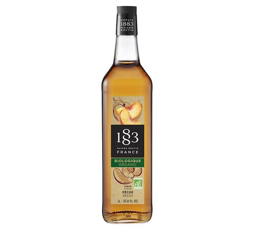 Sirop - P&ecirc;che bio - 1 L - 1883 MAISON ROUTIN