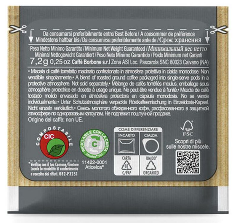 150 ESE Pods - Miscela Nera - CAFFE BORBONE image number 3