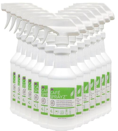 Nettoyant en spray URNEX pour machine &agrave; caf&eacute; 12x450ml