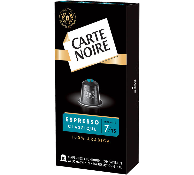 50 capsules compatibles Nespresso* Original Espresso Classique n&deg;7 - CARTE NOIRE image number 2
