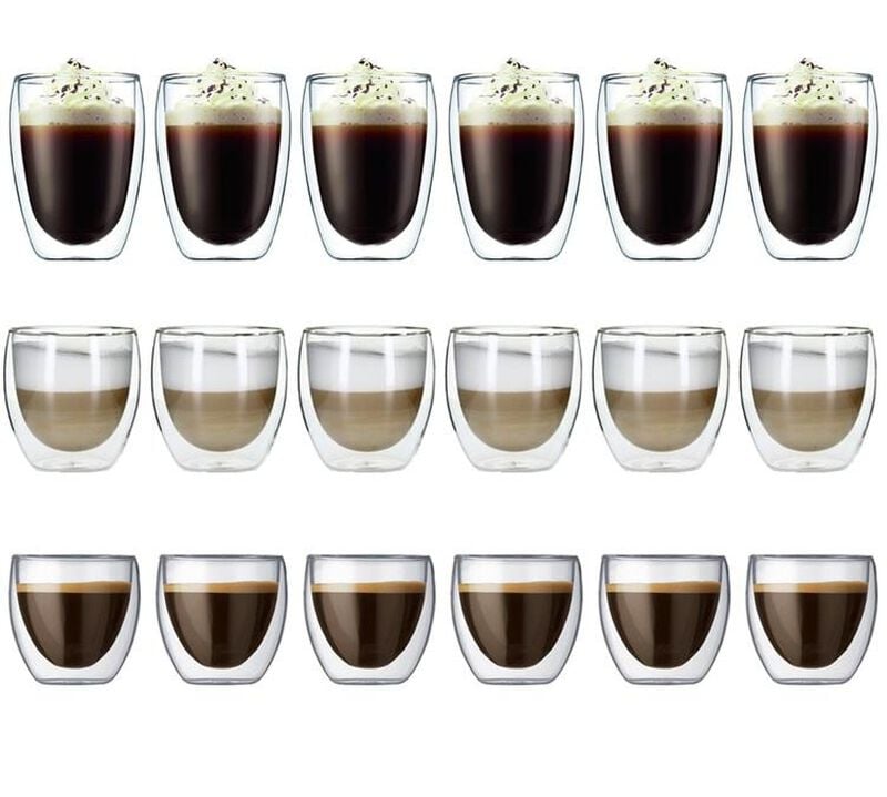 18 verres double paroi Pavina 8cl - 25cl - 35cl - Bodum image number 0