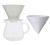 Kit Dripper SCS-04-BR blanc + Carafe Kinto verre 600ml - Slow Coffee - Kinto image