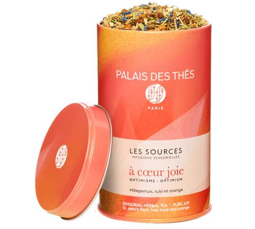 Bo&icirc;te d'Infusion A C&oelig;ur Joie Bio - Vrac 100 g - PALAIS DES TH&Eacute;S image number 1