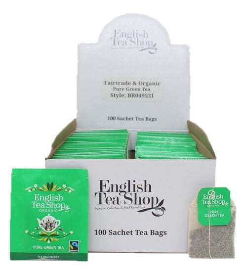 Th&eacute; Vert Bio & Equitable - 100 sachets - ENGLISH TEA SHOP