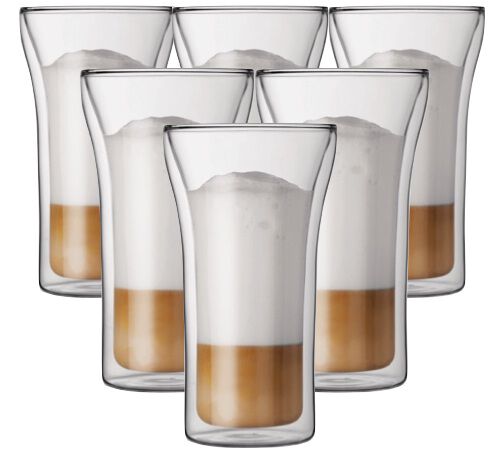 6x40cl Assam double wall glasses - Bodum