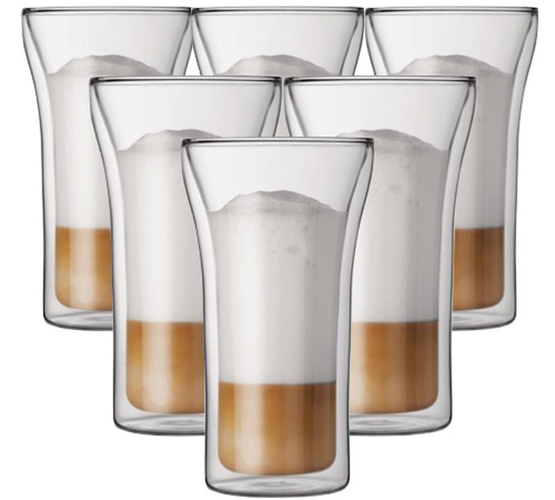 6x40cl Assam double wall glasses - Bodum image number 0