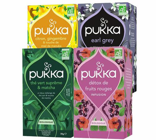 Pack d&eacute;couverte Bio - 80 sachets - PUKKA