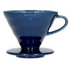 Hario V60 dripper in indigo blue ceramic for 1-4 cups image number 0