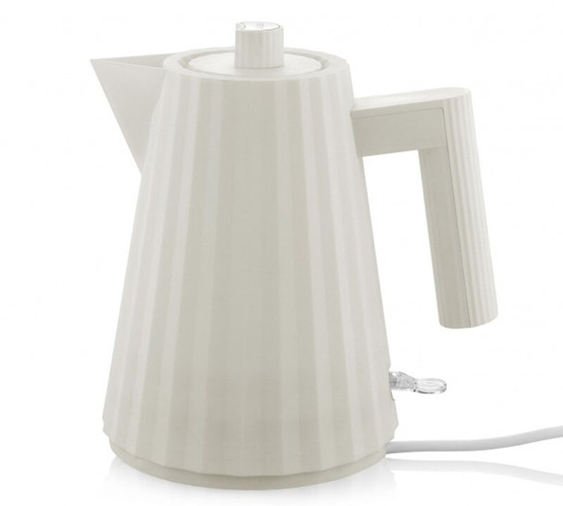 Bouilloire &eacute;lectrique 1L Pliss&eacute; Blanche - ALESSI image number 0