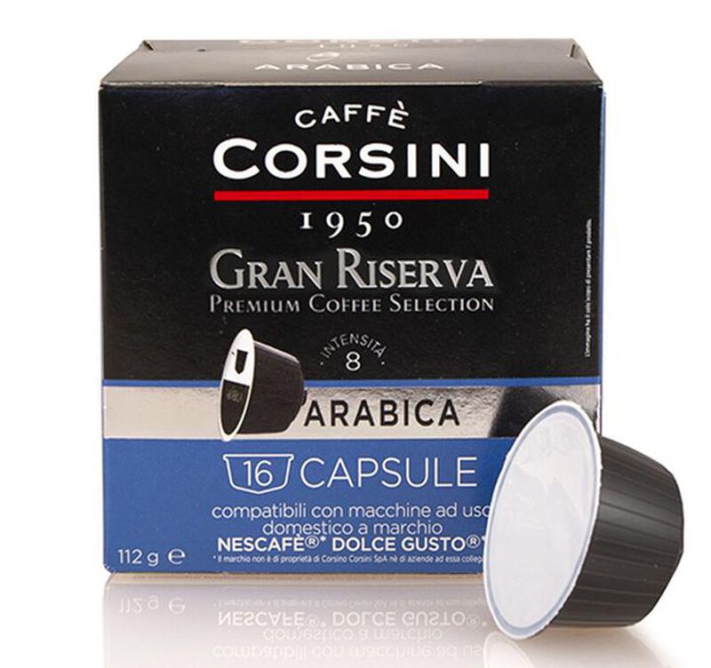 80 Nescaf&eacute;* Dolce Gusto* Compatible Pods Gran Riserva Arabica &ndash; CORSINI image number 2