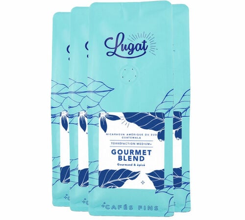 Caf&eacute;s Lugat -  Specialty Coffee Gourmet Blend - Kaffeebohnen 4x250 g