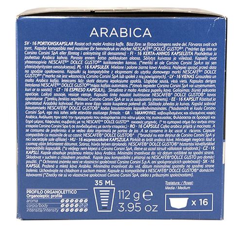 16 capsules compatibles Nescaf&eacute;* Dolce Gusto* Gran Riserva Arabica &ndash; CORSINI image number 1