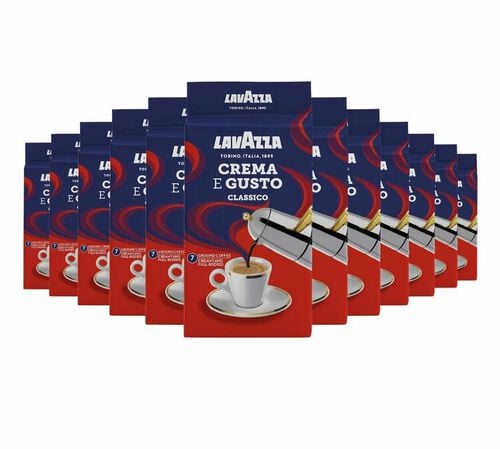 Lavazza Crema e Gusto Ground Coffee 12 Pack