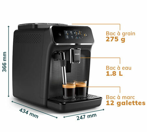 Expresso Broyeur PHILIPS EP2220/10 Noir image number 1