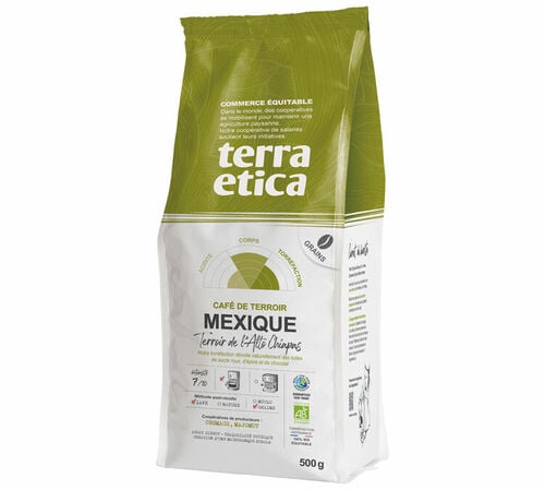 500 g - Caf&eacute; en grain - Mexique Bio - TERRA ETICA