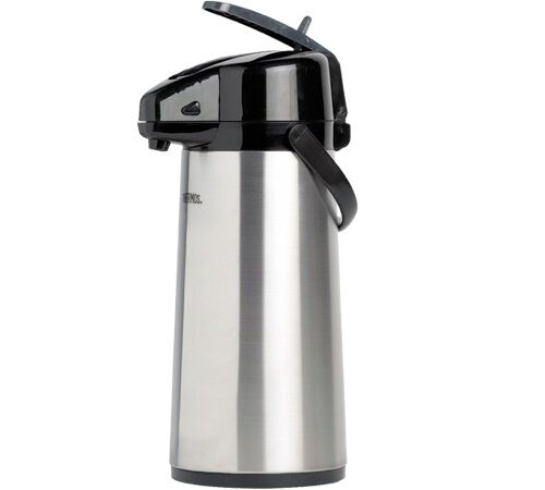 Pichet &agrave; pompe isotherme Chrome 2.2 L - THERMOS