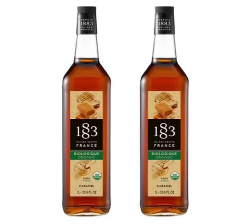 Sirop Caramel BIO - Bouteille verre - 1883 ROUTIN 2 x 1 L