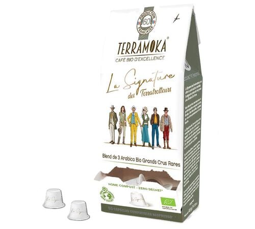 15 capsules compatibles Nespresso* Original La signature des Terra-Trotteus Bio compostables - TERRAMOKA