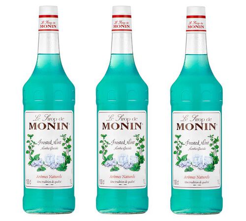 Lot de 3 Sirops Monin - Menthe Glaciale - 3 x 1 L