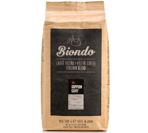 500 g - Caf&eacute; en grain - Biondo 100% Arabica - GOPPION CAFF&Egrave;