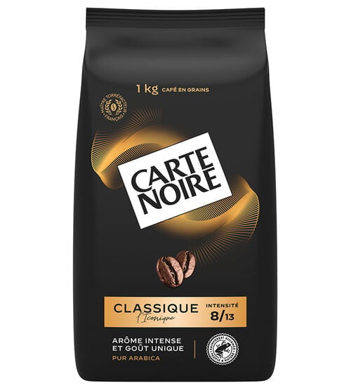 1 kg - Caf&eacute; en grain - Classique Pur Arabica - CARTE NOIRE