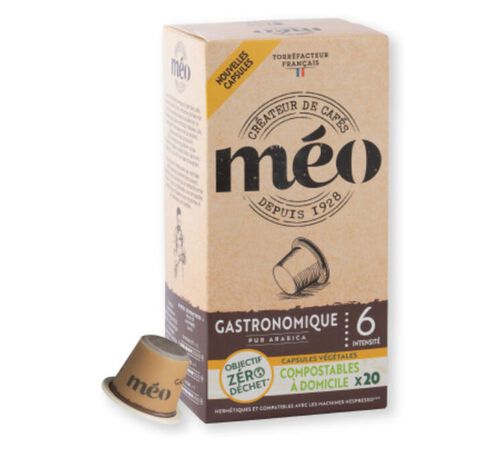 20 - Capsules compatibles Nespresso* Original - Gastronomique - CAF&Eacute;S M&Eacute;O