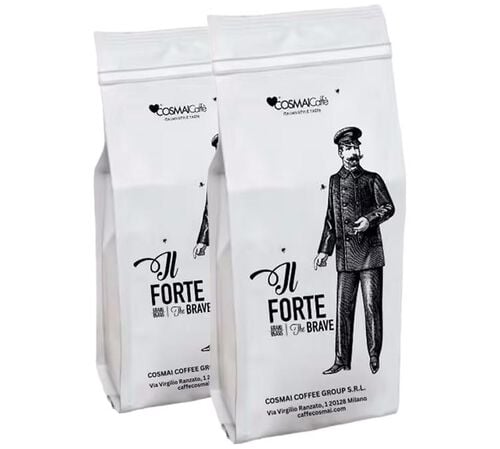 2 x 1 kg - Caf&eacute; en grain - The Brave - COSMAI CAFF&Egrave;