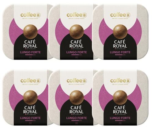 54 Boules de caf&eacute; Lungo Forte Compatible CoffeeB - CAFE ROYAL