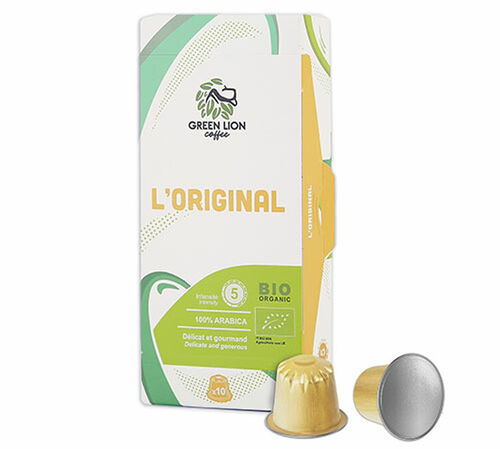 300 capsules compatibles Nespresso* Original  L'Original Bio - GREEN LION COFFEE image number 3