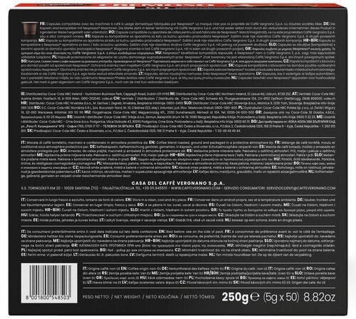 100 Nespresso* Original kompatible Kapseln Espresso Cremoso &ndash; CAFF&Egrave; VERGNANO image number 1