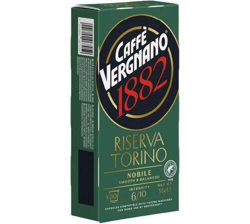 Vergnano - 10 Capsule Nespresso* Original - Nobile  Riserva Torino image number 1