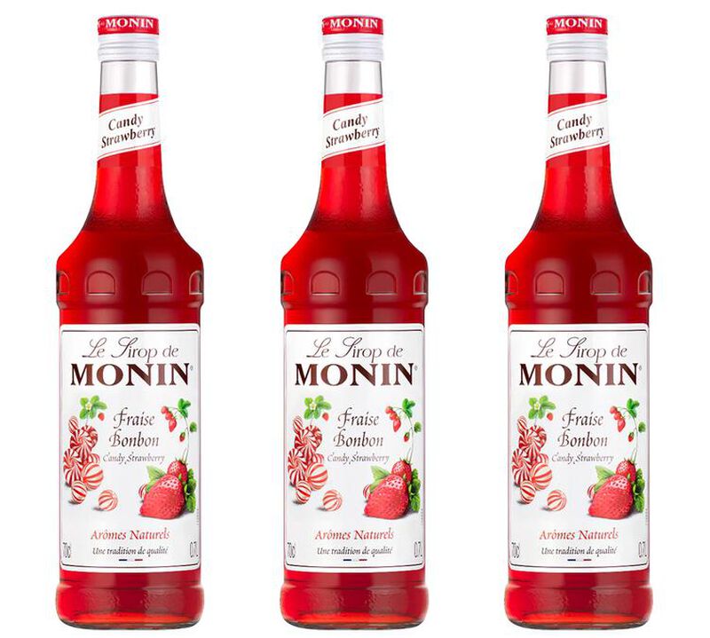 Sirops Fraise bonbon 3 x 70cl - MONIN image number 0
