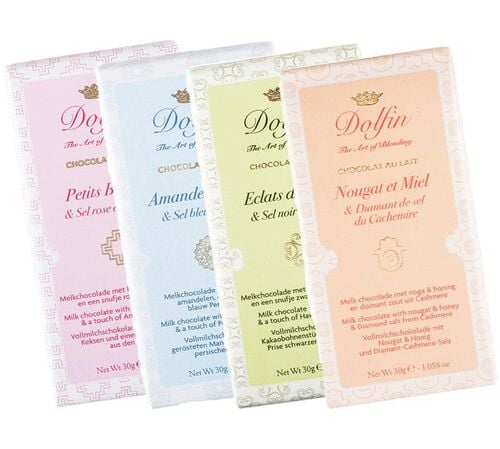 Pack Tablettes Chocolat au Lait & Sels du Monde - 4 x 30 g - DOLFIN