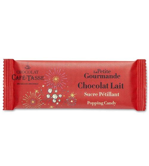 La petite gourmande - Tablette chocolat lait sucre p&eacute;tillant 25g - CAF&Eacute;-TASSE