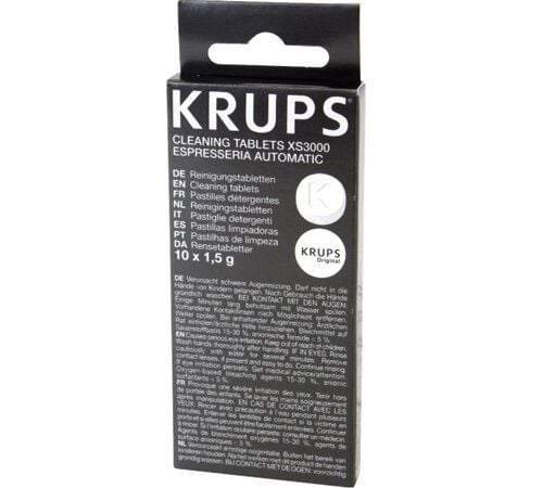 Pastilles nettoyantes pour machines &agrave; caf&eacute; Krups - 10 pastilles