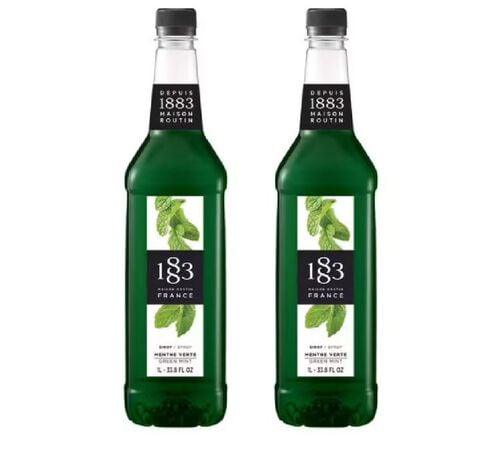 Sirop 1883 Routin Menthe Verte - Bouteille Plastique - 2 x 1 L