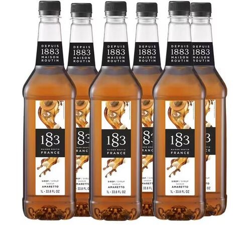 Sirop Amaretto - Bouteille plastique - 6 x 1L - 1883 ROUTIN