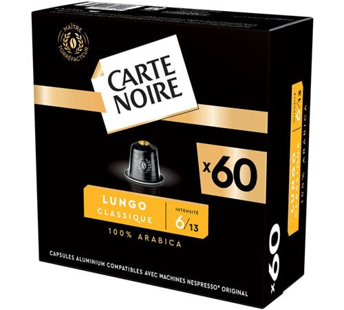 60 capsules compatibles Nespresso* Original Espresso Lungo N&deg;6 - CARTE NOIRE image number 2