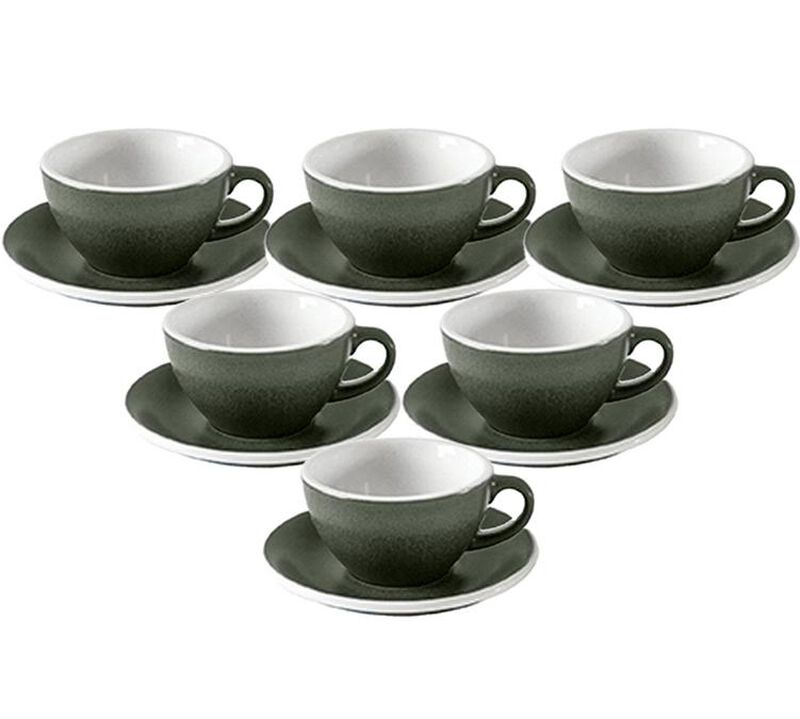 6 tasses &agrave; cappuccino 200 ml et 6 sous-tasses - Forest - Loveramics image number 0