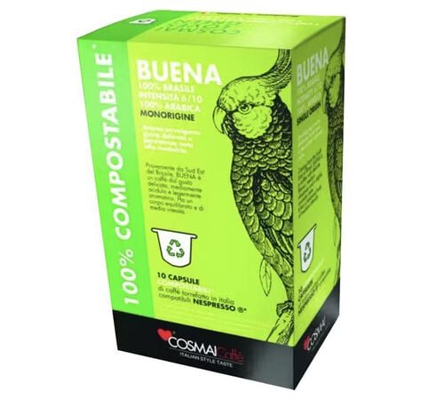 10 Nespresso* Original Compatible Capsules Buena &ndash; COSMAI CAFFE