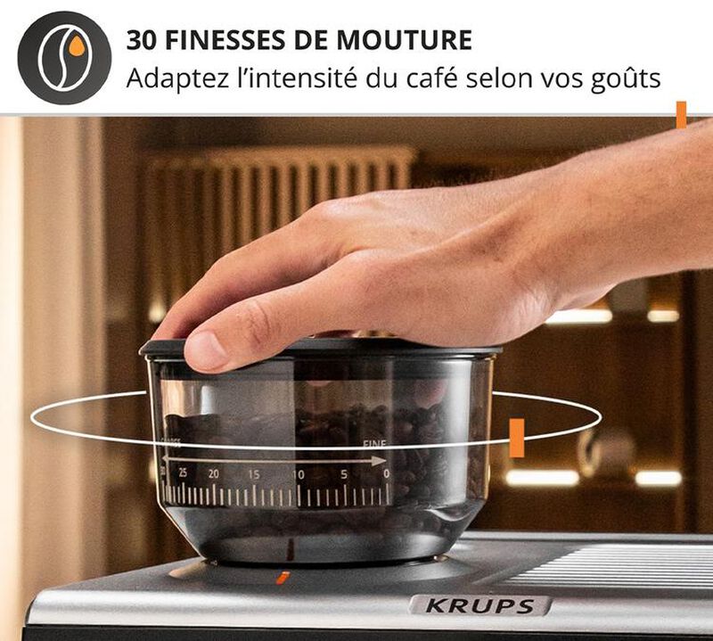 Machine expresso avec broyeur KRUPS Precision XP801T10 image number 3