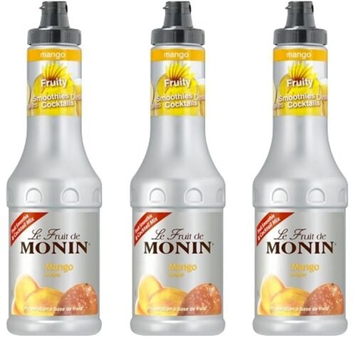 Lot de 3 pur&eacute;es de Fruit de Monin - Mangue - 3 x 50 cl